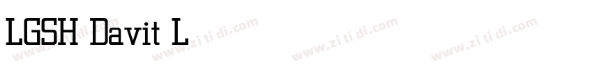 LGSH Davit Light字体转换
